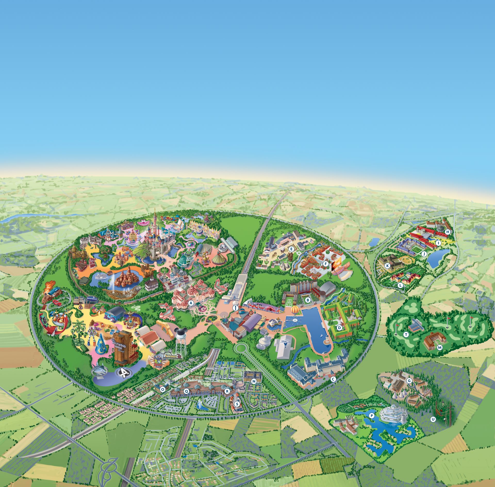 Disneyland Paris Map
